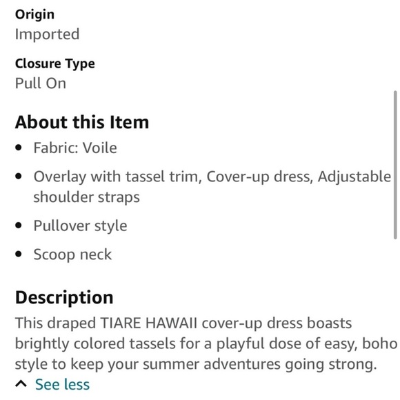 Tiare Hawaii Mini Dress Coverup - Picture 12 of 12